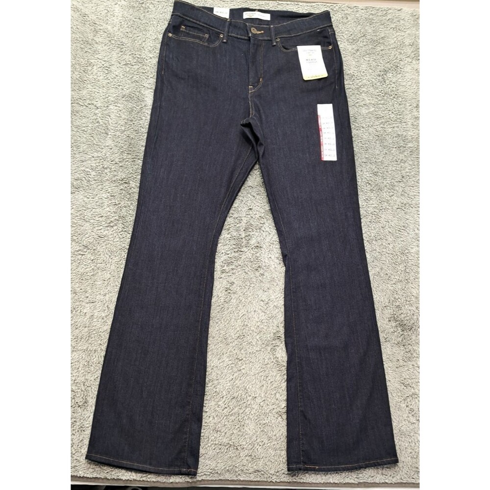 Levi Strauss Signature Gold Blue Jeans Womens 10M W30 L32 Bootcut Stretch Denim